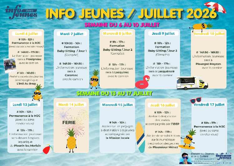 Programme JUILLET 2026
