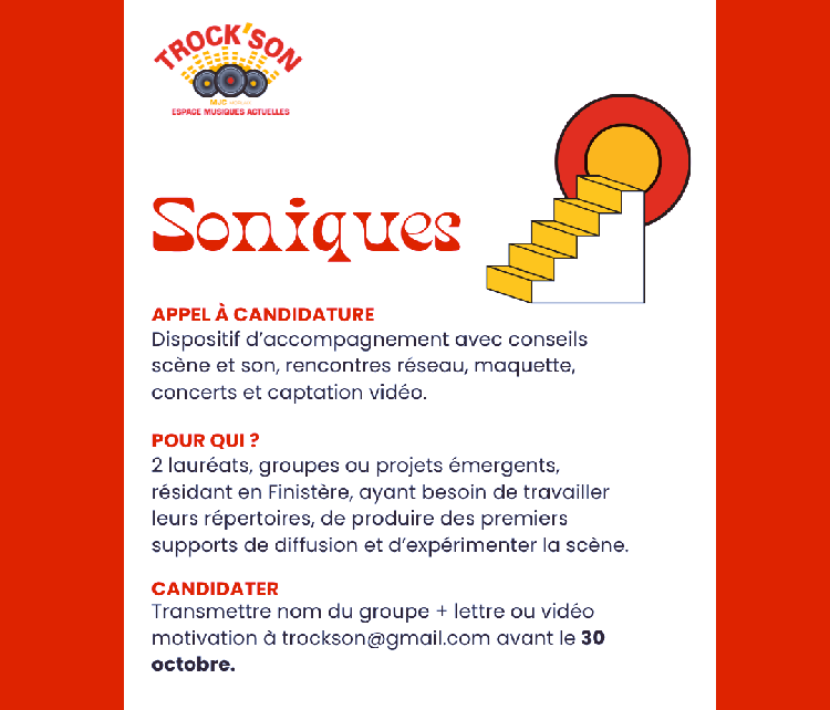 SONIQUES - Dispositif d’accompagnement MJC / Trock’Son pour groupes émergents